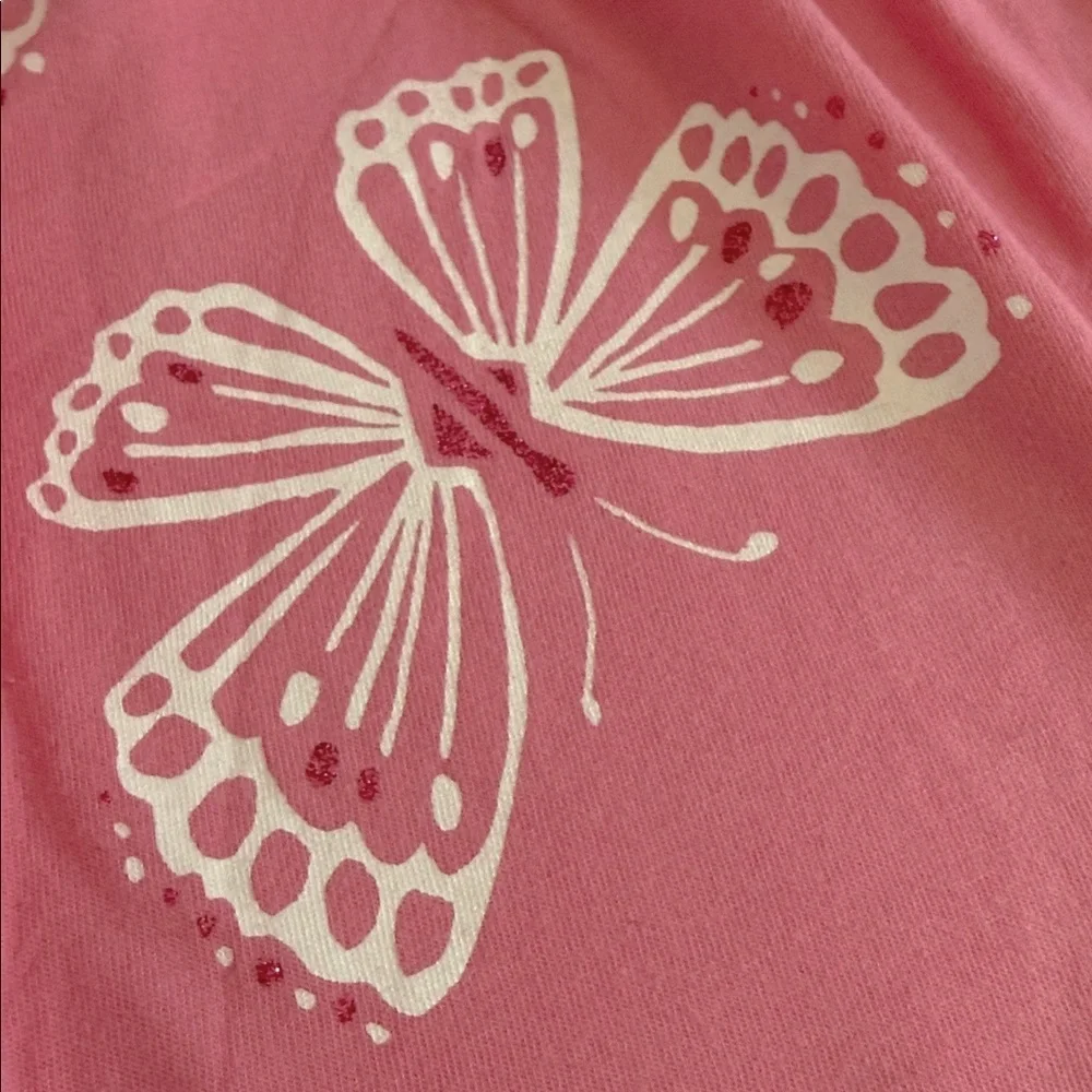 Gymboree | Island Hopper Butterfly Print Sleeveless High Low Cotton Sun Dress 7 - Picture 5 of 10
